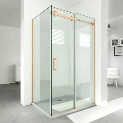 Sanitari moderni con porta doccia scorrevole per cabina doccia da bagno