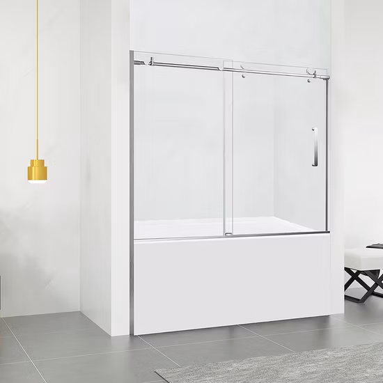 Sanitari moderni con porta doccia scorrevole per cabina doccia da bagno