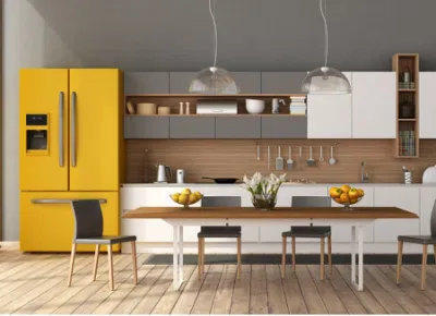 Mobili da cucina di design gratuiti Laminati color legno Mobili da cucina contemporanei