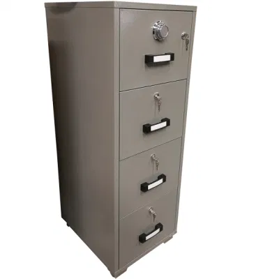Armadietto classificatore ignifugo con 4 cassetti per uso ufficio, armadietto portaoggetti ignifugo a 4 cassetti, armadietto classificatore a 4 cassetti